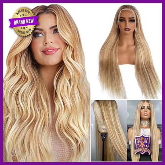 13x4 Lace Front Human Hair Wig Pre Plucked Glueless 150% Density main image 6